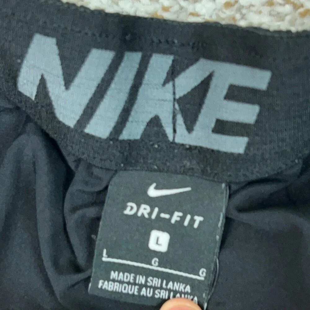 Nike Shorts Mens Large Black Lined Dri-FIT Running Training Athletic Gym Workout - Picture 6 of 8